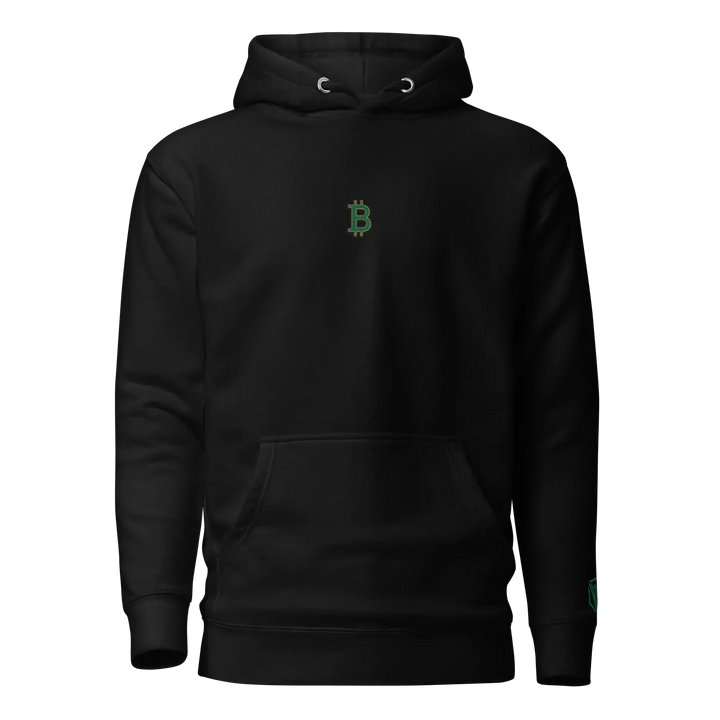Bitcoin Hoodie HODL³ Green - Bitcoin Hoodie HODL³ Green - Private Key / S | Exklusive Hoodie Streetwear von HODL®