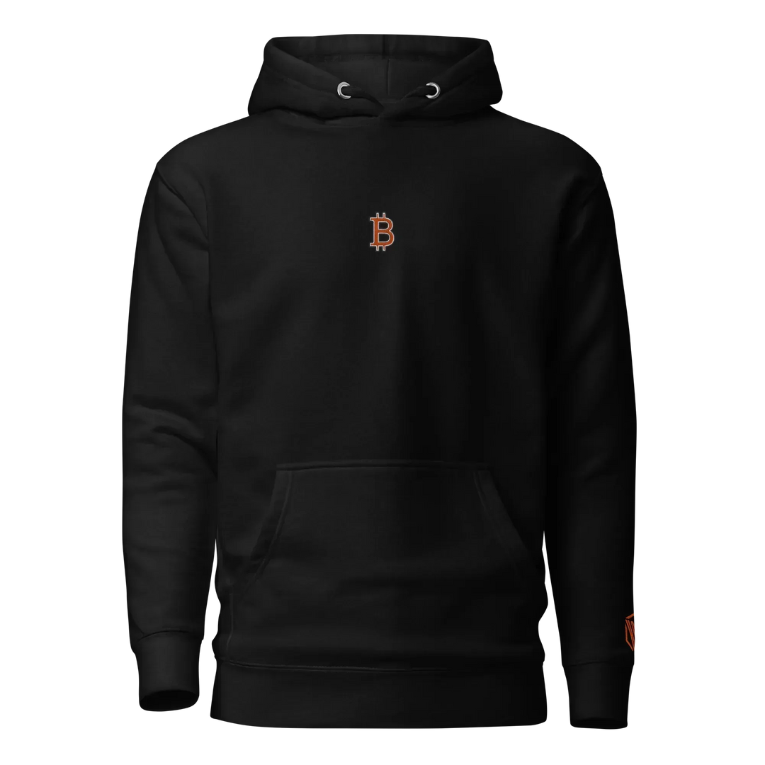 Bitcoin Hoodie HODL³ Orange - Bitcoin Hoodie HODL³ Orange - Private Key / S | Exklusive Hoodie Streetwear von HODL®