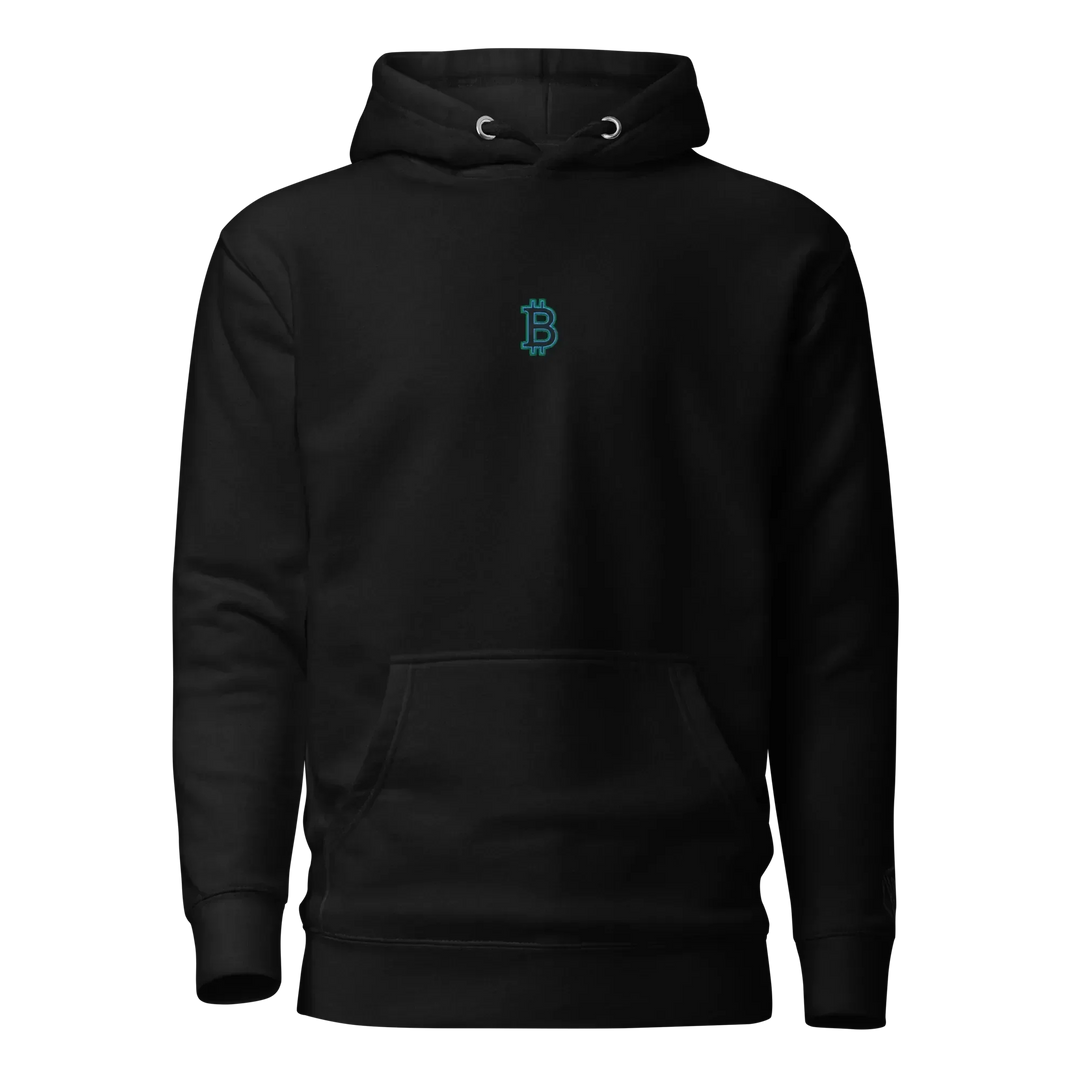 Bitcoin Hoodie HODL³ Black - Bitcoin Hoodie HODL³ Black - Private Key / S | Exklusive Hoodie Streetwear von HODL®