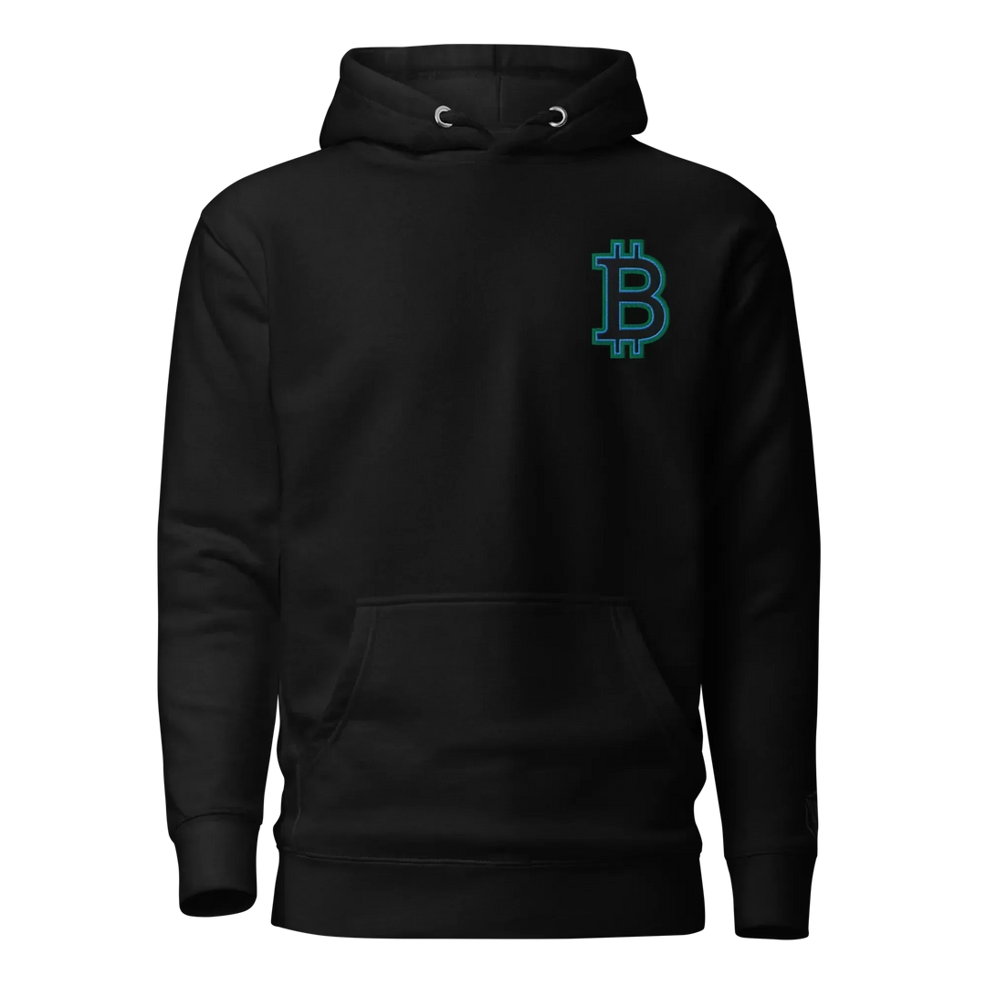 Bitcoin Hoodie HODL³ Black Big B - Bitcoin Hoodie HODL³ Black Big B - Private Key / S | Exklusive Hoodie Streetwear von HODL®