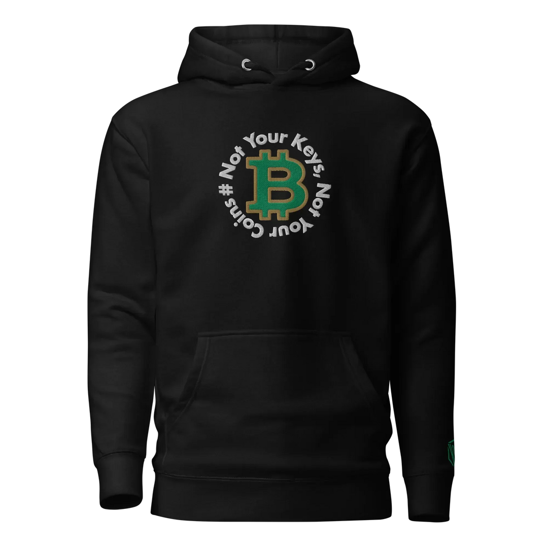 Bitcoin Hoodie NYKNYC Circles Green - Bitcoin Hoodie NYKNYC Circles Green - Private Key / S | Exklusive Hoodie Streetwear von HODL®