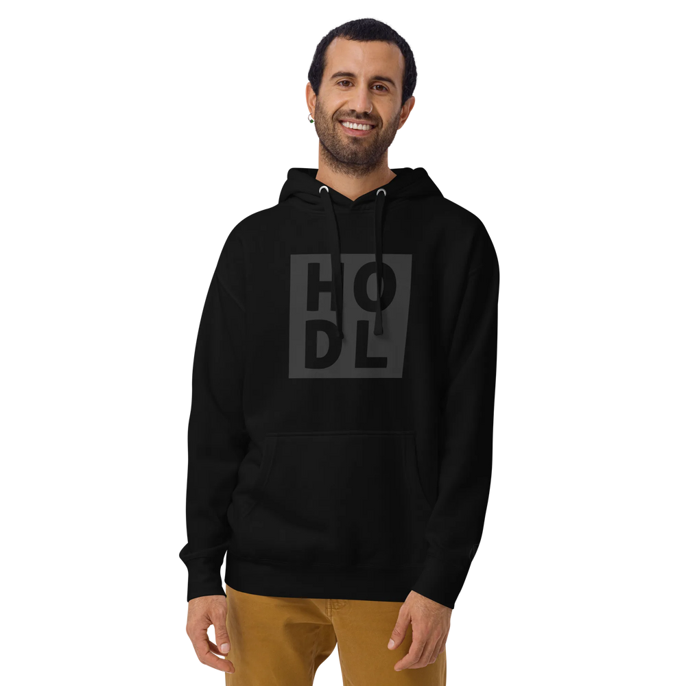 ENTWURF HODL HOODIE BIG BLACK BOX - ENTWURF HODL HOODIE BIG BLACK BOX - Schwarz / S | Exklusive Hoodie Streetwear von HODL®