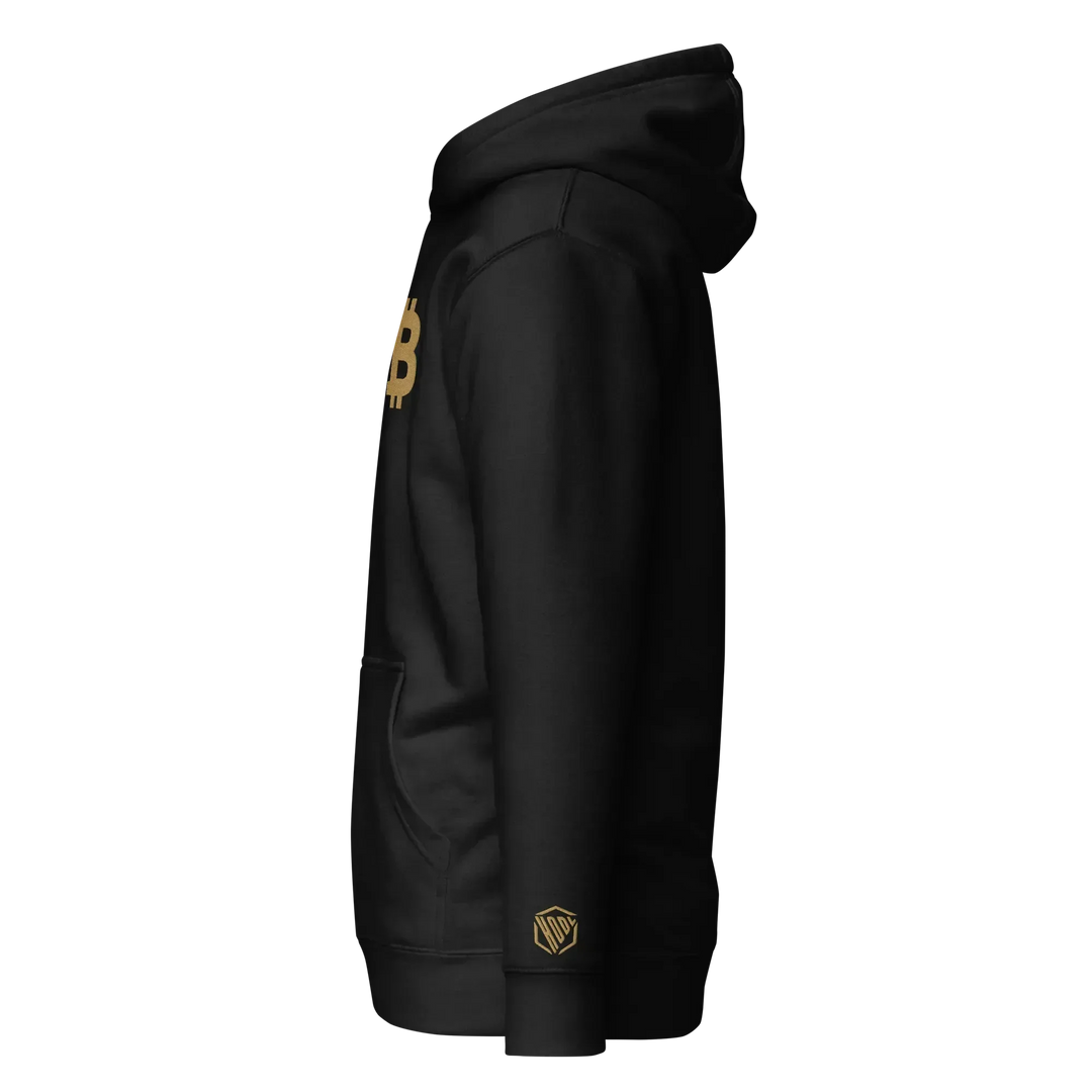 Bitcoin Hoodie Big B Gold - Bitcoin Hoodie Big B Gold - Private Key / S | Exklusive Hoodie Streetwear von HODL®