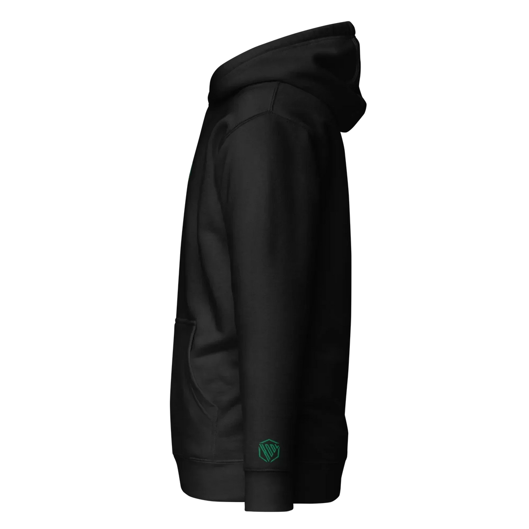 Bitcoin Hoodie HODL³ Green - Bitcoin Hoodie HODL³ Green - Private Key / S | Exklusive Hoodie Streetwear von HODL®