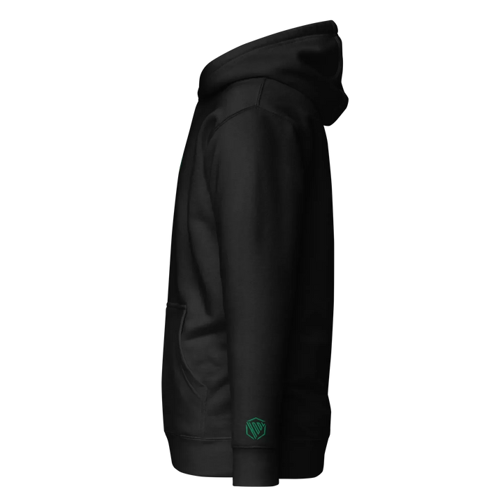 Bitcoin Hoodie HODL³ Green - Bitcoin Hoodie HODL³ Green - Private Key / S | Exklusive Hoodie Streetwear von HODL®