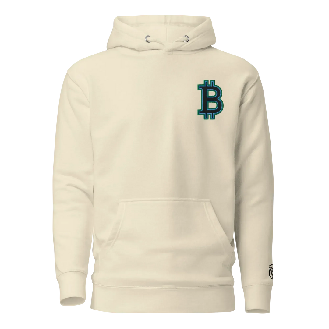 Bitcoin Hoodie HODL³ Black Big B - Bitcoin Hoodie HODL³ Black Big B - Dust Wallet / S | Exklusive Hoodie Streetwear von HODL®