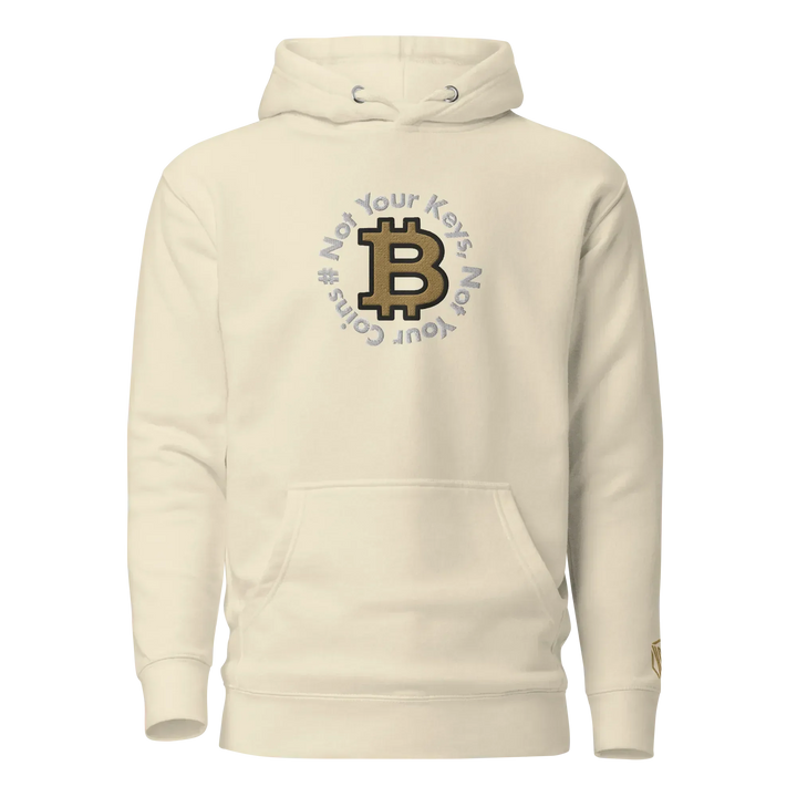 Bitcoin Hoodie NYKNYC Circles Gold - Bitcoin Hoodie NYKNYC Circles Gold - Dust Wallet / S | Exklusive Hoodie Streetwear von HODL®