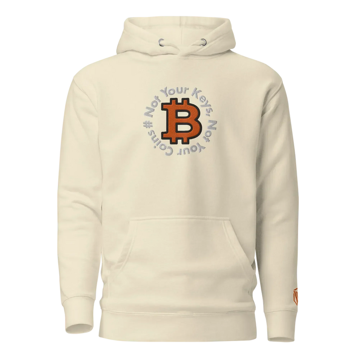 Bitcoin Hoodie NYKNYC Circles Orange - Bitcoin Hoodie NYKNYC Circles Orange - Dust Wallet / S | Exklusive Hoodie Streetwear von HODL®