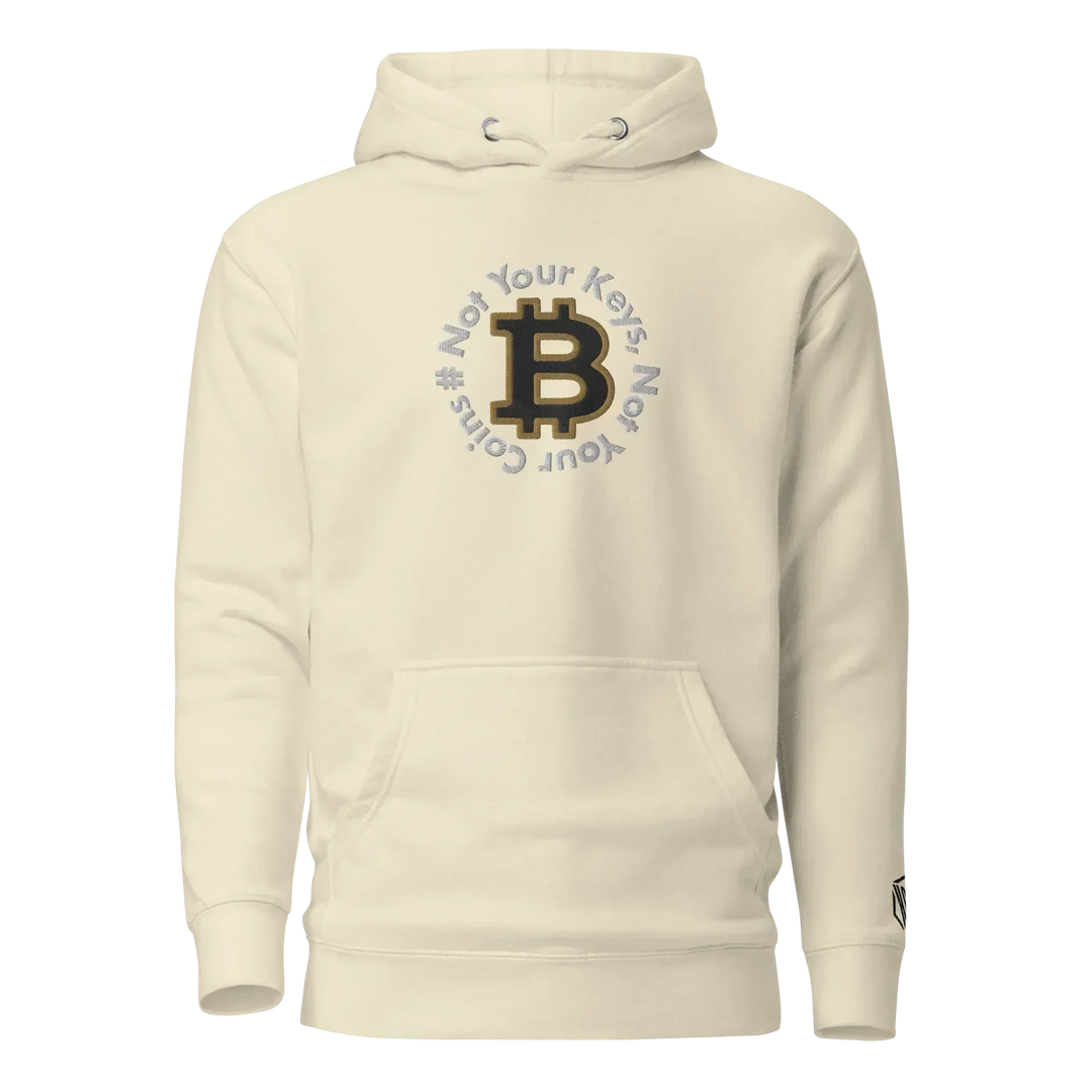Bitcoin Hoodie NYKNYC Circles Black - Bitcoin Hoodie NYKNYC Circles Black - Dust Wallet / S | Exklusive Hoodie Streetwear von HODL®