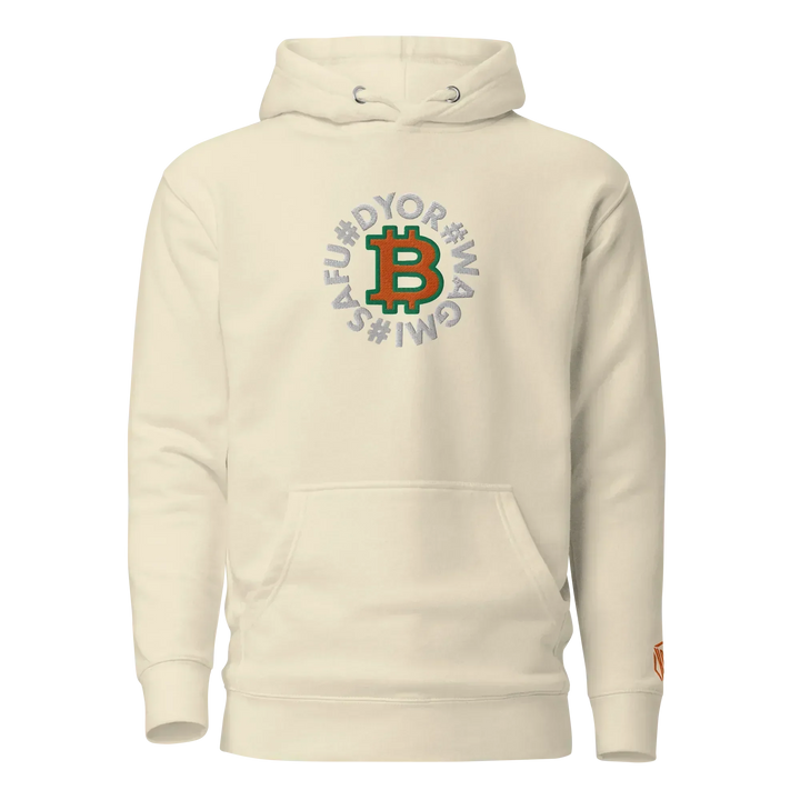 Bitcoin Hoodie SAFU Circles Orange - Bitcoin Hoodie SAFU Circles Orange - Dust Wallet / S | Exklusive Hoodie Streetwear von HODL®