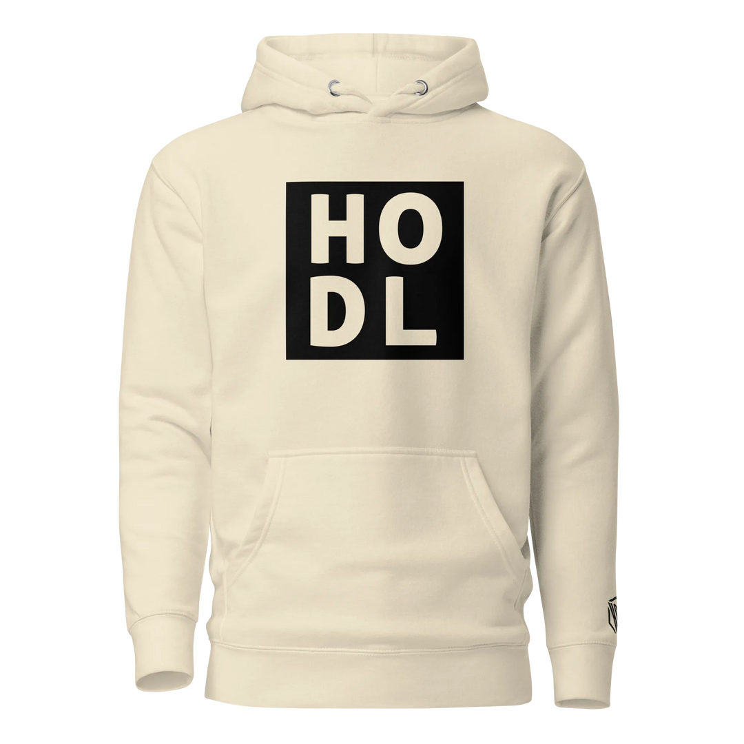 ENTWURF HODL HOODIE BIG BLACK BOX - ENTWURF HODL HOODIE BIG BLACK BOX - Bone / S | Exklusive Hoodie Streetwear von HODL®
