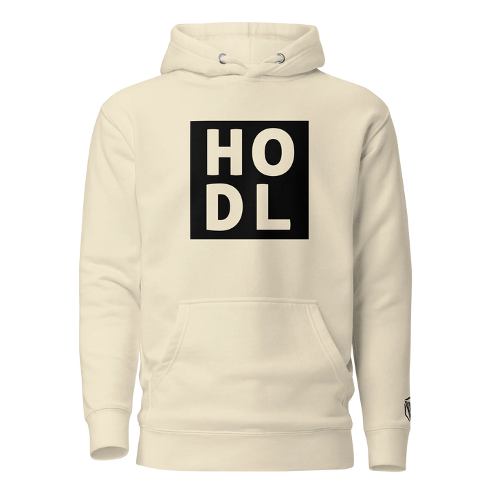 ENTWURF HODL HOODIE BIG BLACK BOX - ENTWURF HODL HOODIE BIG BLACK BOX - Bone / S | Exklusive Hoodie Streetwear von HODL®