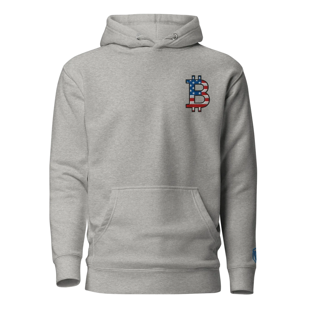 Bitcoin Hoodie Big B USA Edition - Bitcoin Hoodie Big B USA Edition - Consensus Cap / S | Exklusive Hoodie Streetwear von HODL®