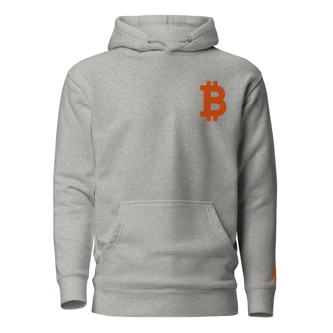 Bitcoin Hoodie Big B Orange - Bitcoin Hoodie Big B Orange - Consensus Cap / S | Exklusive Hoodie Streetwear von HODL®
