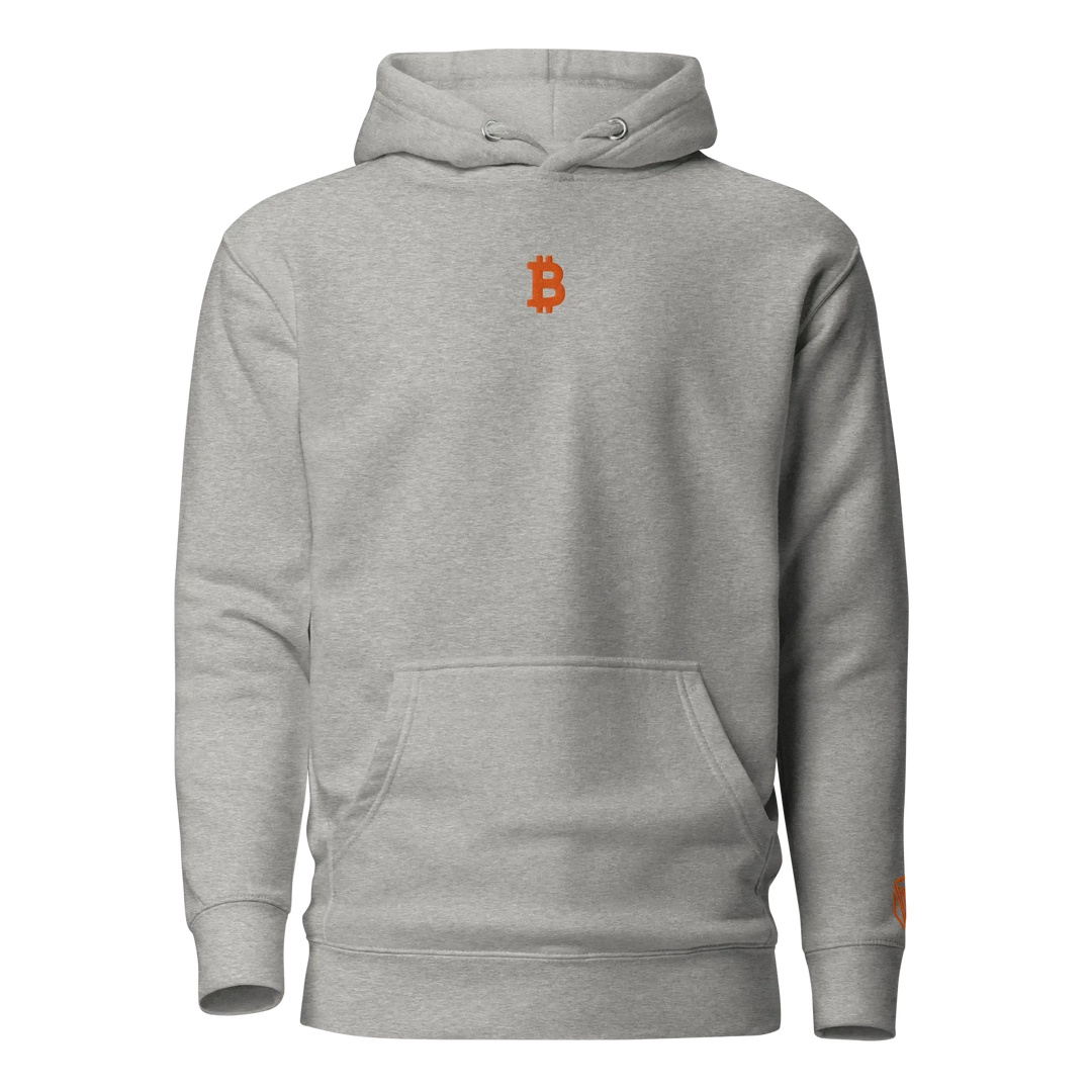 Bitcoin Hoodie Orange - Bitcoin Hoodie Orange - Consensus Cap / S | Exklusive Hoodie Streetwear von HODL®
