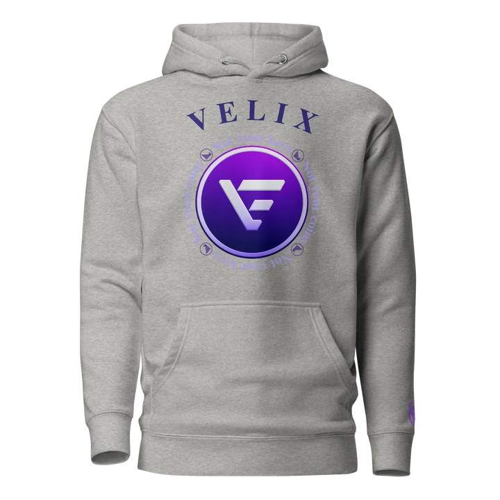 VELIX Hoodie – Crypto Merch „Not Your Keys“ - VELIX Hoodie – Crypto Merch „Not Your Keys“ - Hellgrau / S | Exklusive Hoodie Streetwear von HODL®