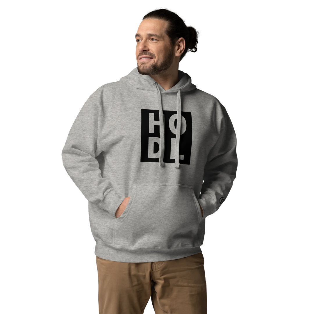 ENTWURF HODL HOODIE BIG BLACK BOX - ENTWURF HODL HOODIE BIG BLACK BOX - Schwarz / S | Exklusive Hoodie Streetwear von HODL®