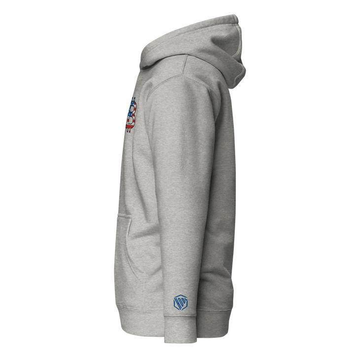 Bitcoin Hoodie Big B USA Edition - Bitcoin Hoodie Big B USA Edition - Private Key / S | Exklusive Hoodie Streetwear von HODL®