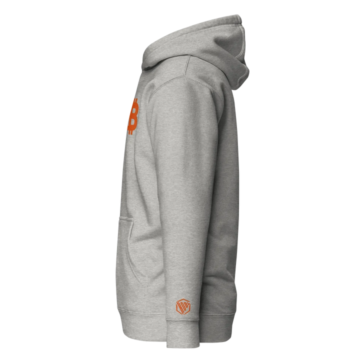 Bitcoin Hoodie Big B Orange - Bitcoin Hoodie Big B Orange - Private Key / S | Exklusive Hoodie Streetwear von HODL®