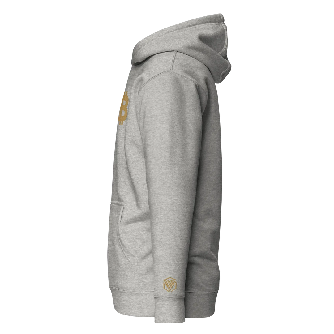 Bitcoin Hoodie Big B Gold - Bitcoin Hoodie Big B Gold - Private Key / S | Exklusive Hoodie Streetwear von HODL®