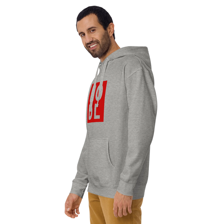 ENTWURF HODL HOODIE BIG RED BOX - ENTWURF HODL HOODIE BIG RED BOX - Schwarz / S | Exklusive Hoodie Streetwear von HODL®