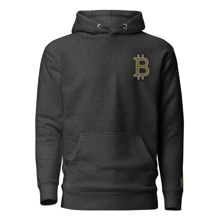 Bitcoin Hoodie HODL³ Gold Big B - Bitcoin Hoodie HODL³ Gold Big B - Block Merge / S | Exklusive Hoodie Streetwear von HODL®