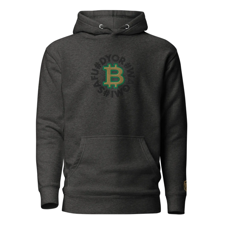 Bitcoin Hoodie SAFU Circles Gold - Bitcoin Hoodie SAFU Circles Gold - Block Merge / S | Exklusive Hoodie Streetwear von HODL®