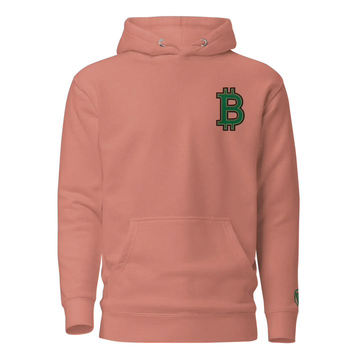 Bitcoin Hoodie HODL³ Green Big B - Bitcoin Hoodie HODL³ Green Big B - Pump Signal / S | Exklusive Hoodie Streetwear von HODL®