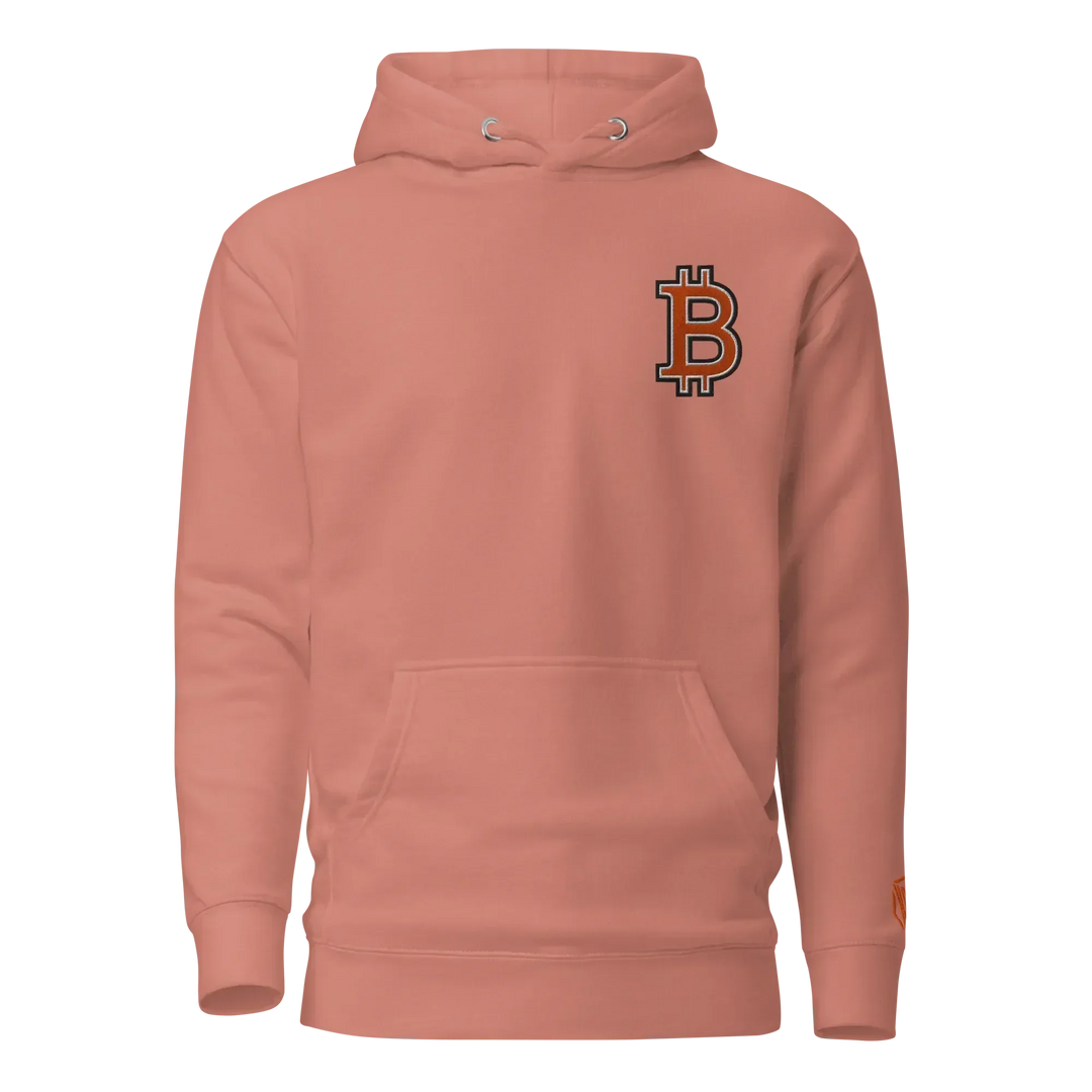 Bitcoin Hoodie HODL³ Orange Big B - Bitcoin Hoodie HODL³ Orange Big B - Pump Signal / S | Exklusive Hoodie Streetwear von HODL®