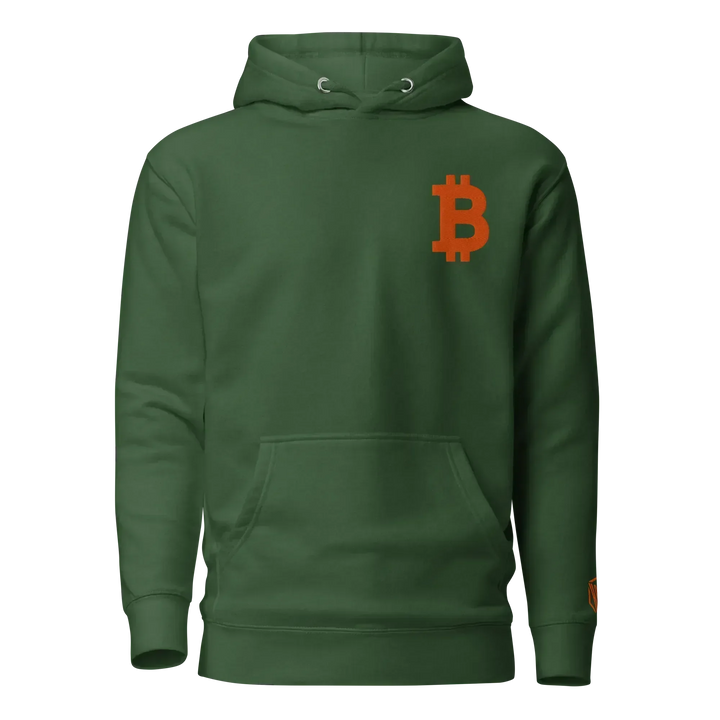 Bitcoin Hoodie Big B Orange - Bitcoin Hoodie Big B Orange - Validator Green / S | Exklusive Hoodie Streetwear von HODL®