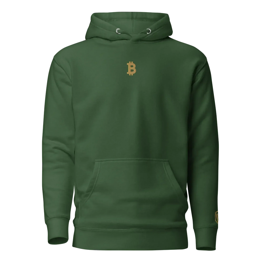 Bitcoin Hoodie Gold - Bitcoin Hoodie Gold - Validator Green / S | Exklusive Hoodie Streetwear von HODL®