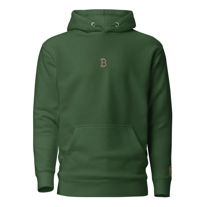 Bitcoin Hoodie HODL³ Gold - Bitcoin Hoodie HODL³ Gold - Validator Green / S | Exklusive Hoodie Streetwear von HODL®