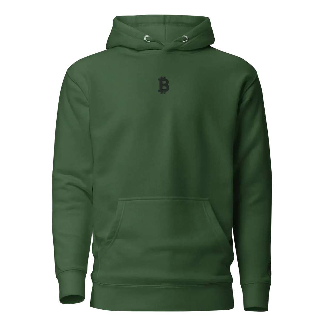 Bitcoin Hoodie Black - Bitcoin Hoodie Black - Validator Green / S | Exklusive Hoodie Streetwear von HODL®