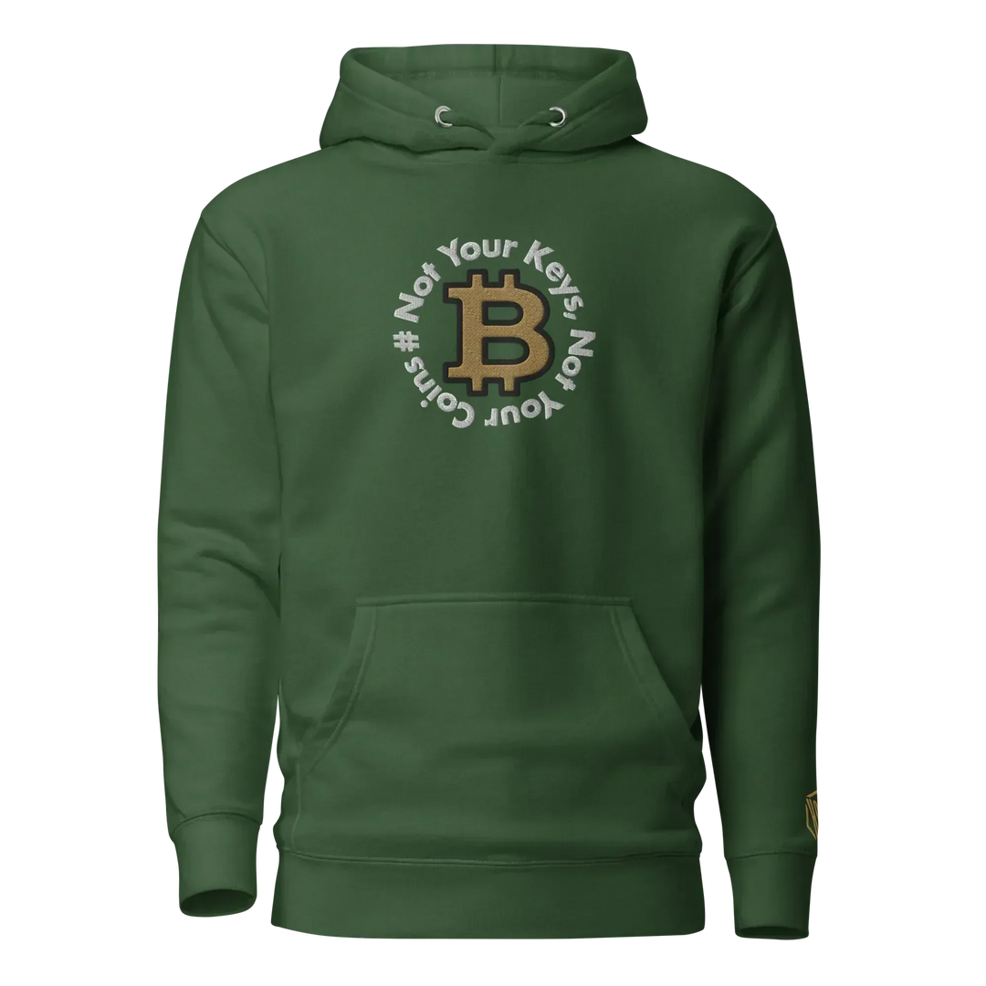 Bitcoin Hoodie NYKNYC Circles Gold - Bitcoin Hoodie NYKNYC Circles Gold - Validator Green / S | Exklusive Hoodie Streetwear von HODL®
