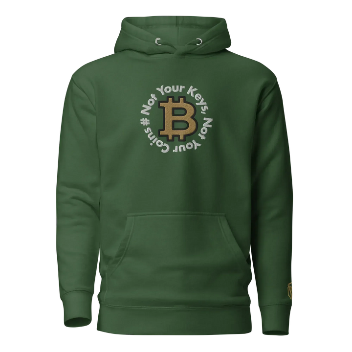 Bitcoin Hoodie NYKNYC Circles Gold - Bitcoin Hoodie NYKNYC Circles Gold - Validator Green / S | Exklusive Hoodie Streetwear von HODL®