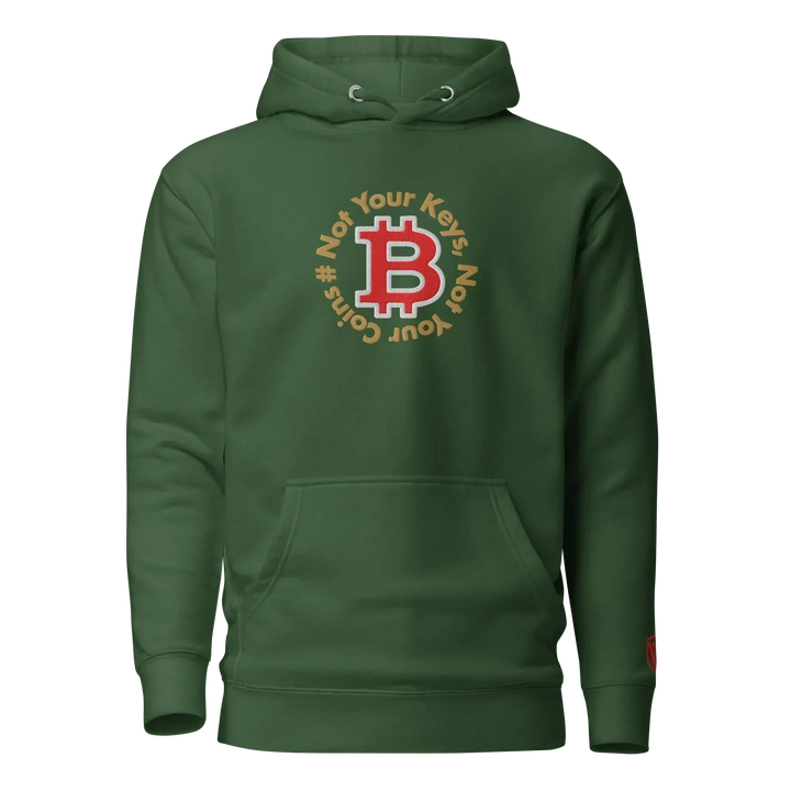 Bitcoin Hoodie NYKNYC Circles Red - Bitcoin Hoodie NYKNYC Circles Red - Validator Green / S | Exklusive Hoodie Streetwear von HODL®