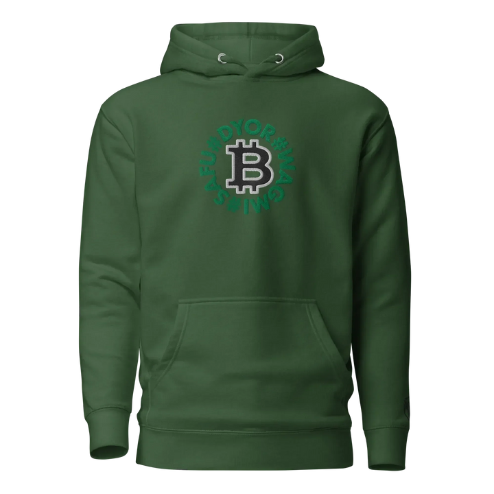 Bitcoin Hoodie SAFU Circles Black - Bitcoin Hoodie SAFU Circles Black - Validator Green / S | Exklusive Hoodie Streetwear von HODL®