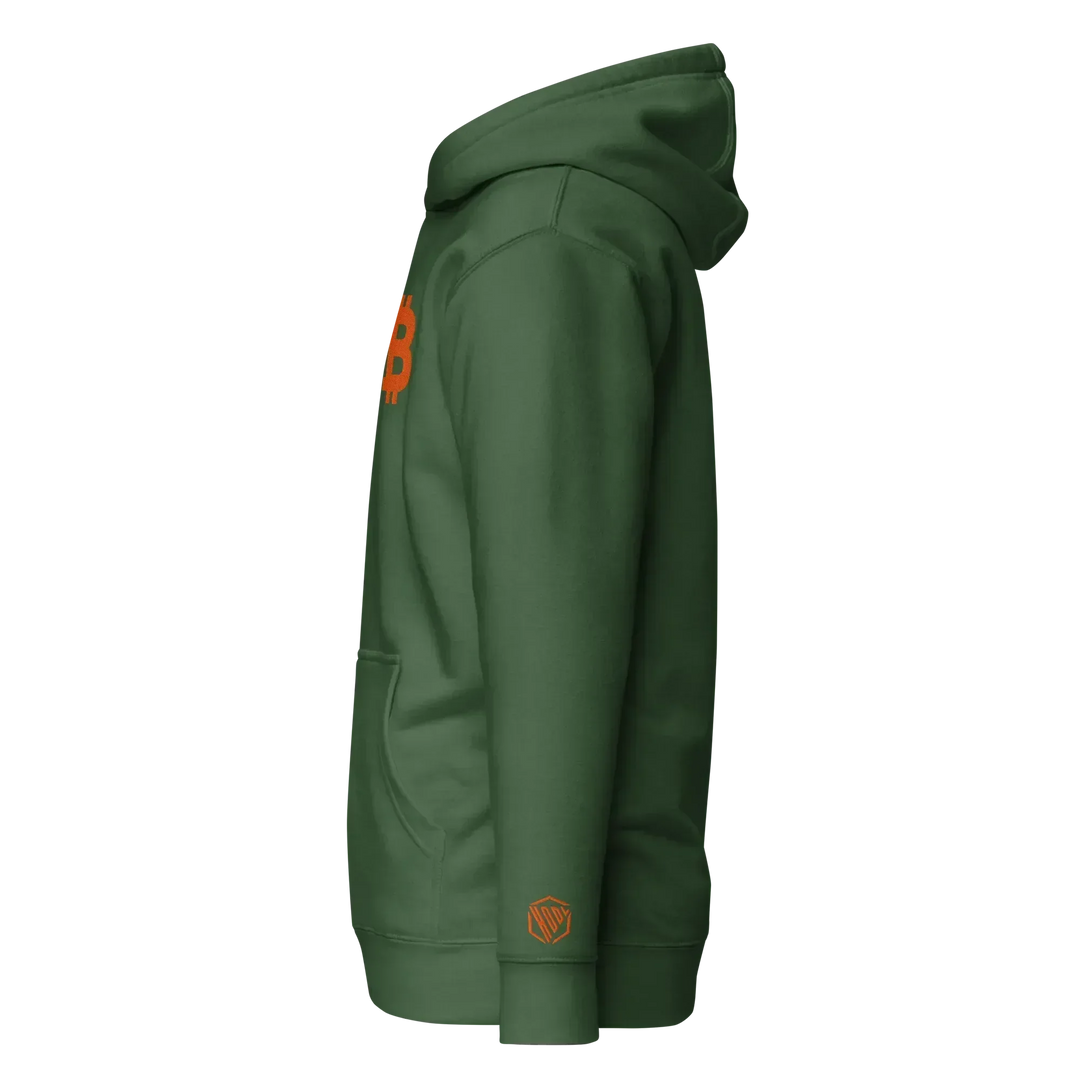 Bitcoin Hoodie Big B Orange - Bitcoin Hoodie Big B Orange - Private Key / S | Exklusive Hoodie Streetwear von HODL®