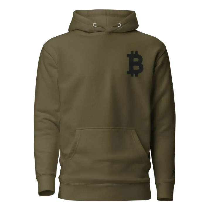 Bitcoin Hoodie Big B Black - Bitcoin Hoodie Big B Black - Mining Dust / S | Exklusive Hoodie Streetwear von HODL®