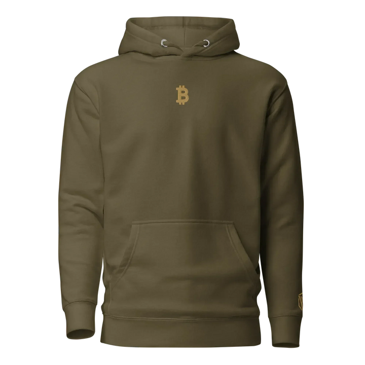 Bitcoin Hoodie Gold - Bitcoin Hoodie Gold - Mining Dust / S | Exklusive Hoodie Streetwear von HODL®