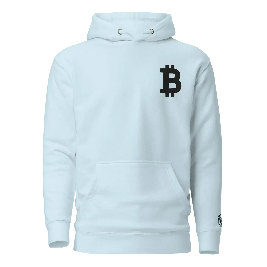 Bitcoin Hoodie Big B Black - Bitcoin Hoodie Big B Black - Skychain / S | Exklusive Hoodie Streetwear von HODL®