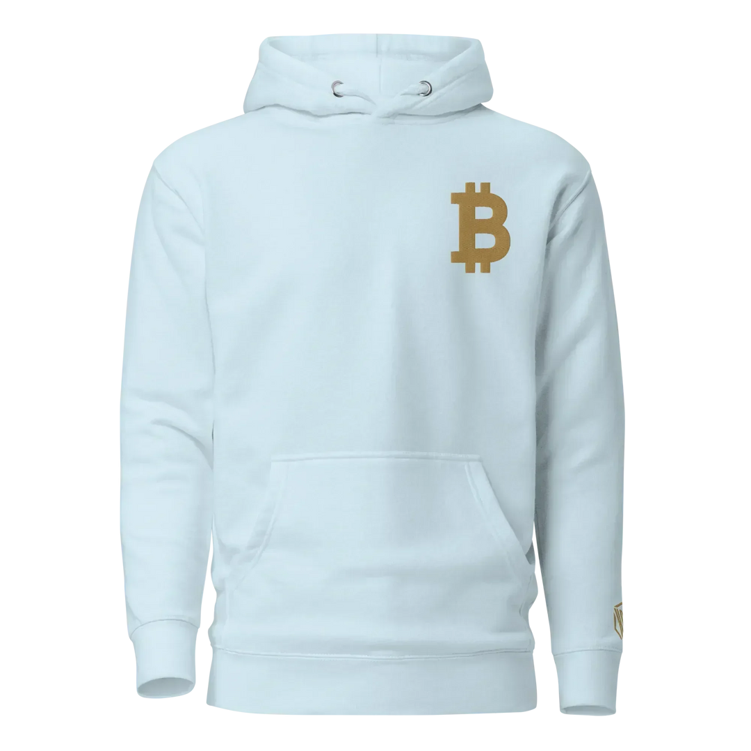 Bitcoin Hoodie Big B Gold - Bitcoin Hoodie Big B Gold - Skychain / S | Exklusive Hoodie Streetwear von HODL®