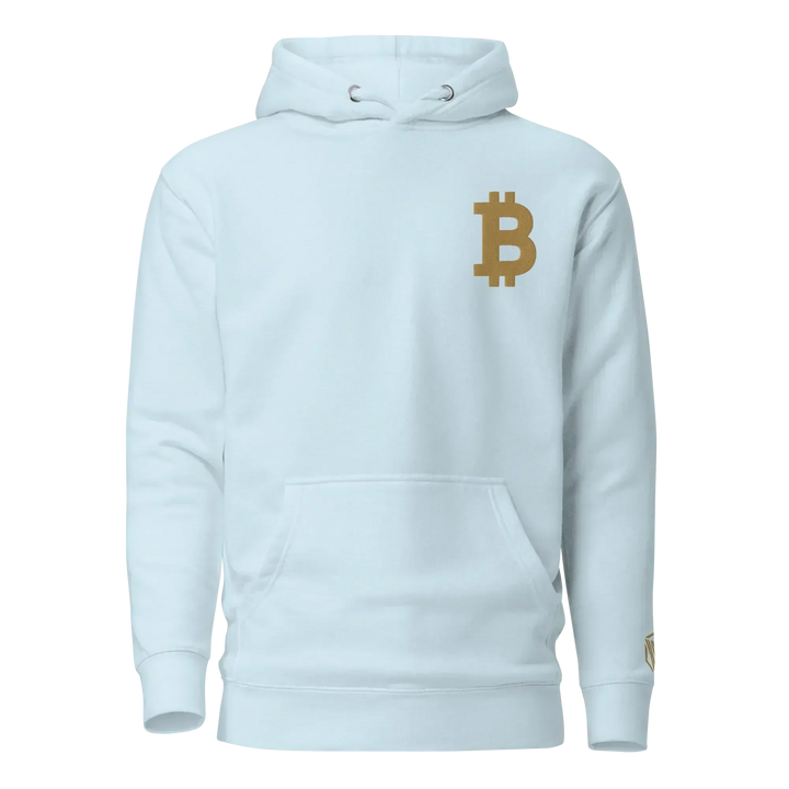 Bitcoin Hoodie Big B Gold - Bitcoin Hoodie Big B Gold - Skychain / S | Exklusive Hoodie Streetwear von HODL®