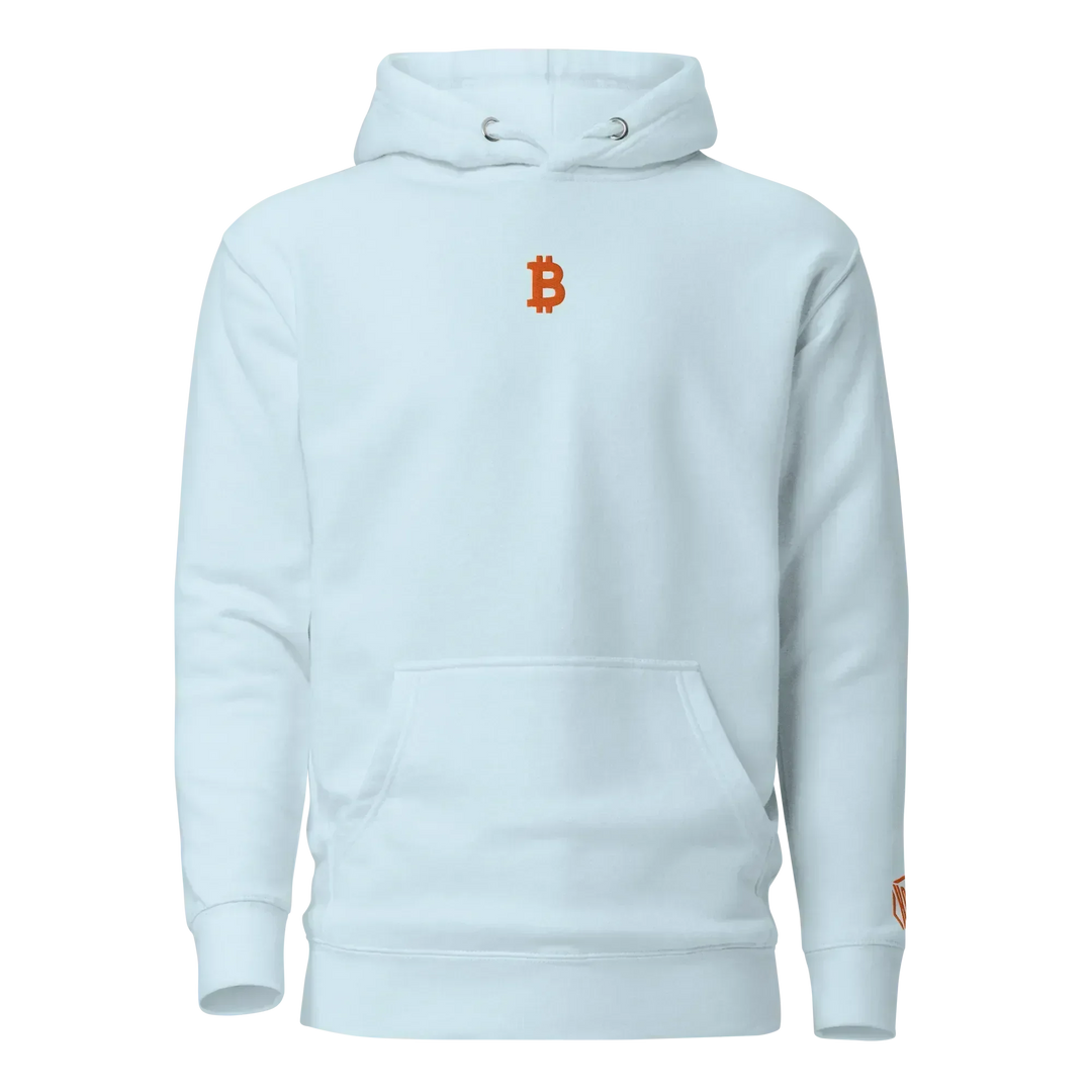 Bitcoin Hoodie Orange - Bitcoin Hoodie Orange - Skychain / S | Exklusive Hoodie Streetwear von HODL®