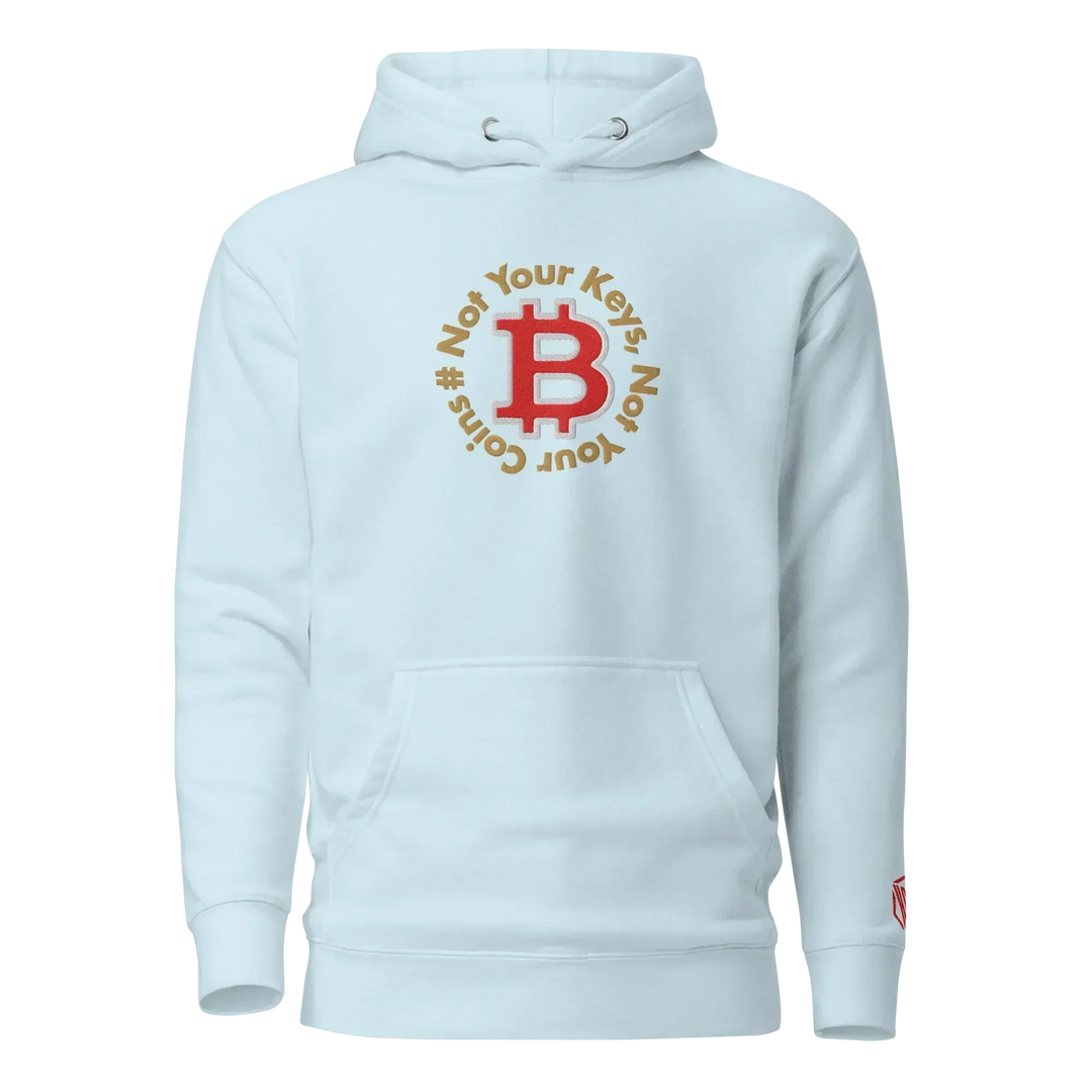 Bitcoin Hoodie NYKNYC Circles Red - Bitcoin Hoodie NYKNYC Circles Red - Skychain / S | Exklusive Hoodie Streetwear von HODL®