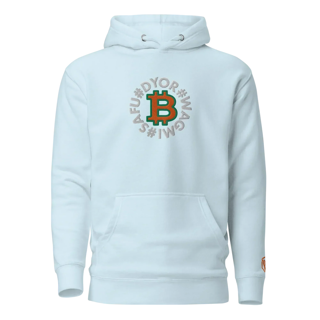 Bitcoin Hoodie SAFU Circles Orange - Bitcoin Hoodie SAFU Circles Orange - Skychain / S | Exklusive Hoodie Streetwear von HODL®