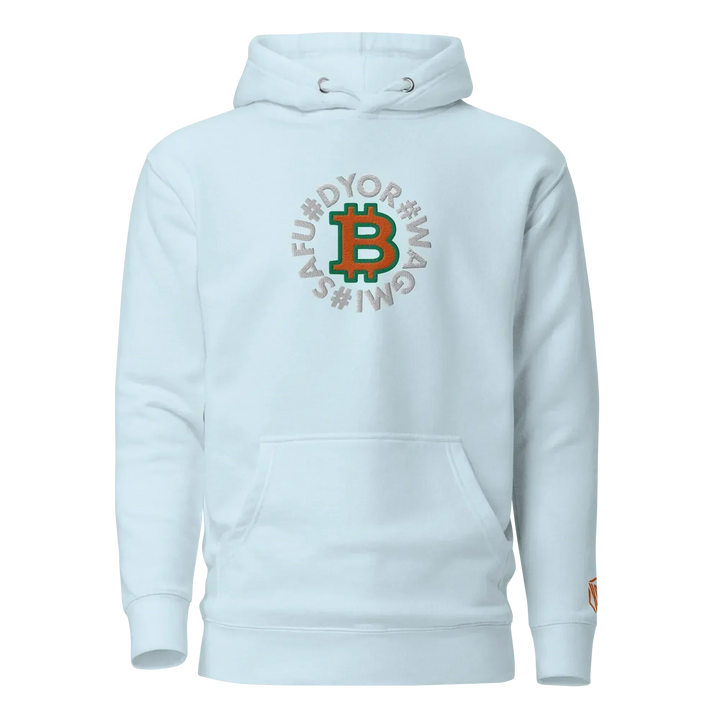 Bitcoin Hoodie SAFU Circles Orange - Bitcoin Hoodie SAFU Circles Orange - Skychain / S | Exklusive Hoodie Streetwear von HODL®