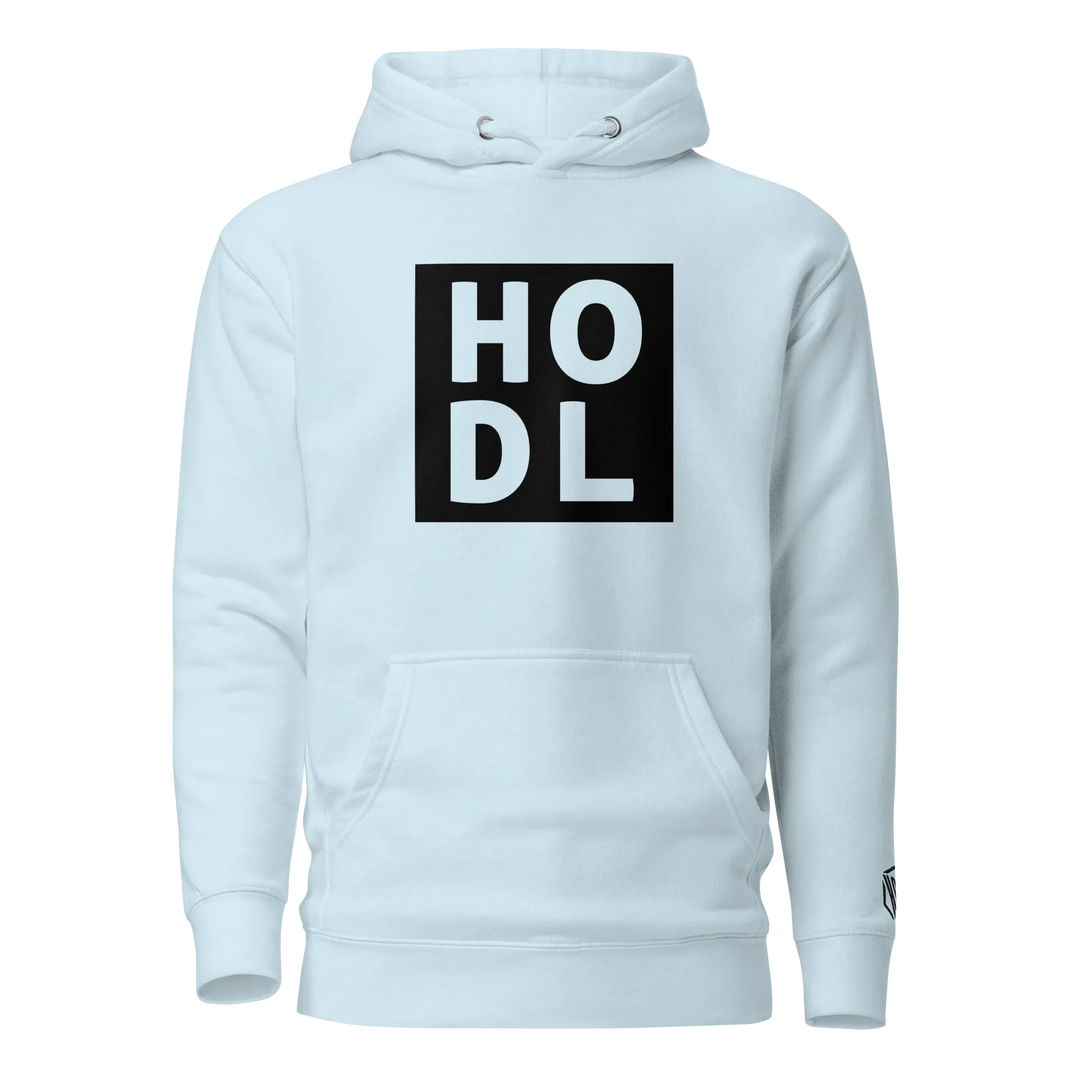ENTWURF HODL HOODIE BIG BLACK BOX - ENTWURF HODL HOODIE BIG BLACK BOX - Sky Blue / S | Exklusive Hoodie Streetwear von HODL®