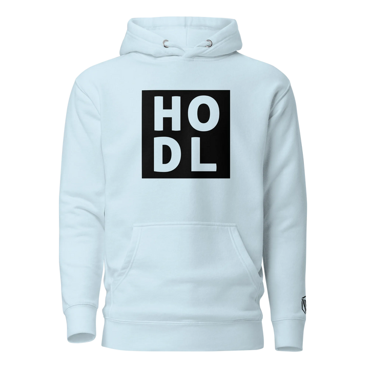 ENTWURF HODL HOODIE BIG BLACK BOX - ENTWURF HODL HOODIE BIG BLACK BOX - Sky Blue / S | Exklusive Hoodie Streetwear von HODL®