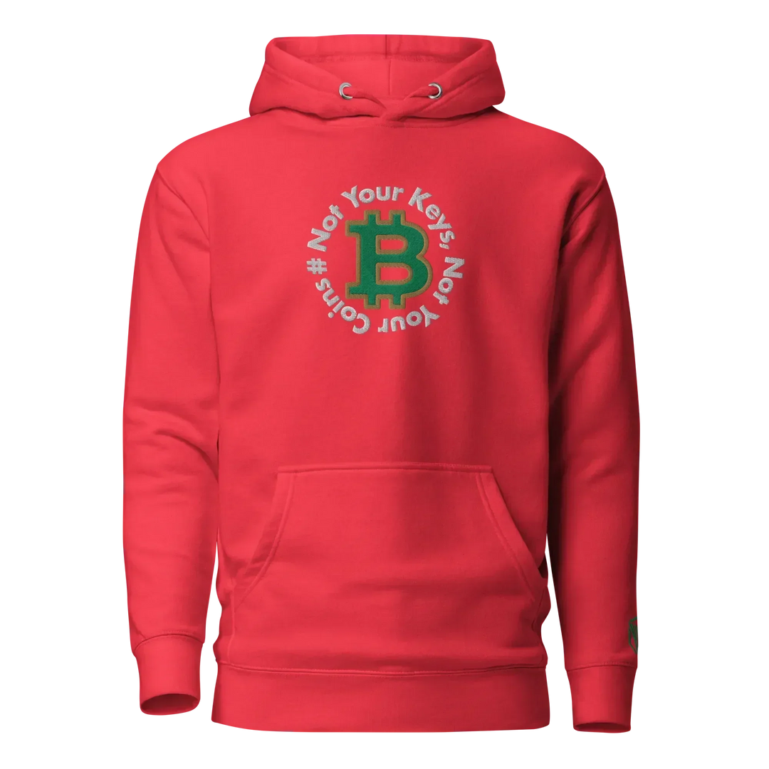 Bitcoin Hoodie NYKNYC Circles Green - Bitcoin Hoodie NYKNYC Circles Green - Red Pill / S | Exklusive Hoodie Streetwear von HODL®
